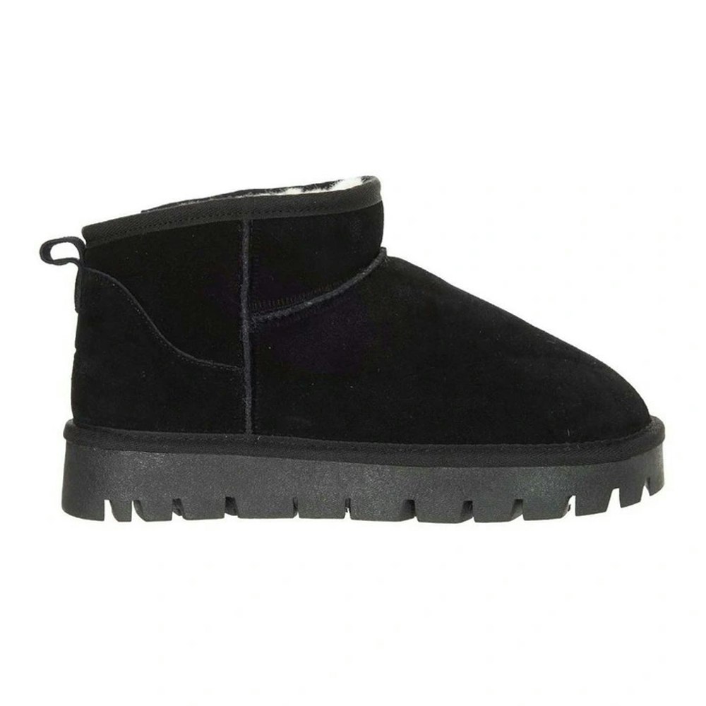 Uggaroo Black Lucie Mini Platform Slipper Boots Womens