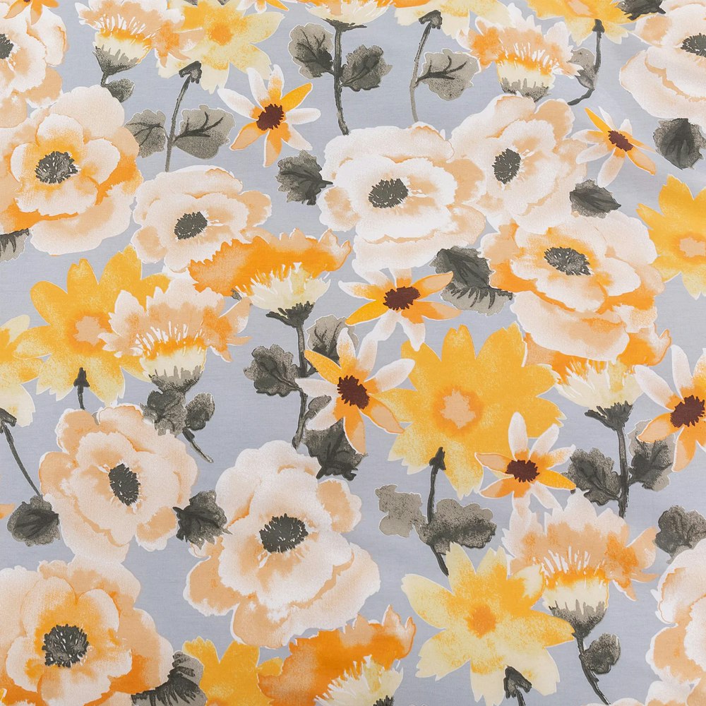Dreamaker Marigold 100% Cotton Reversible Quilt Cover Set