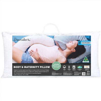 Dreamaker Australian Made Supportive Body & Maternity Pillow Packaging