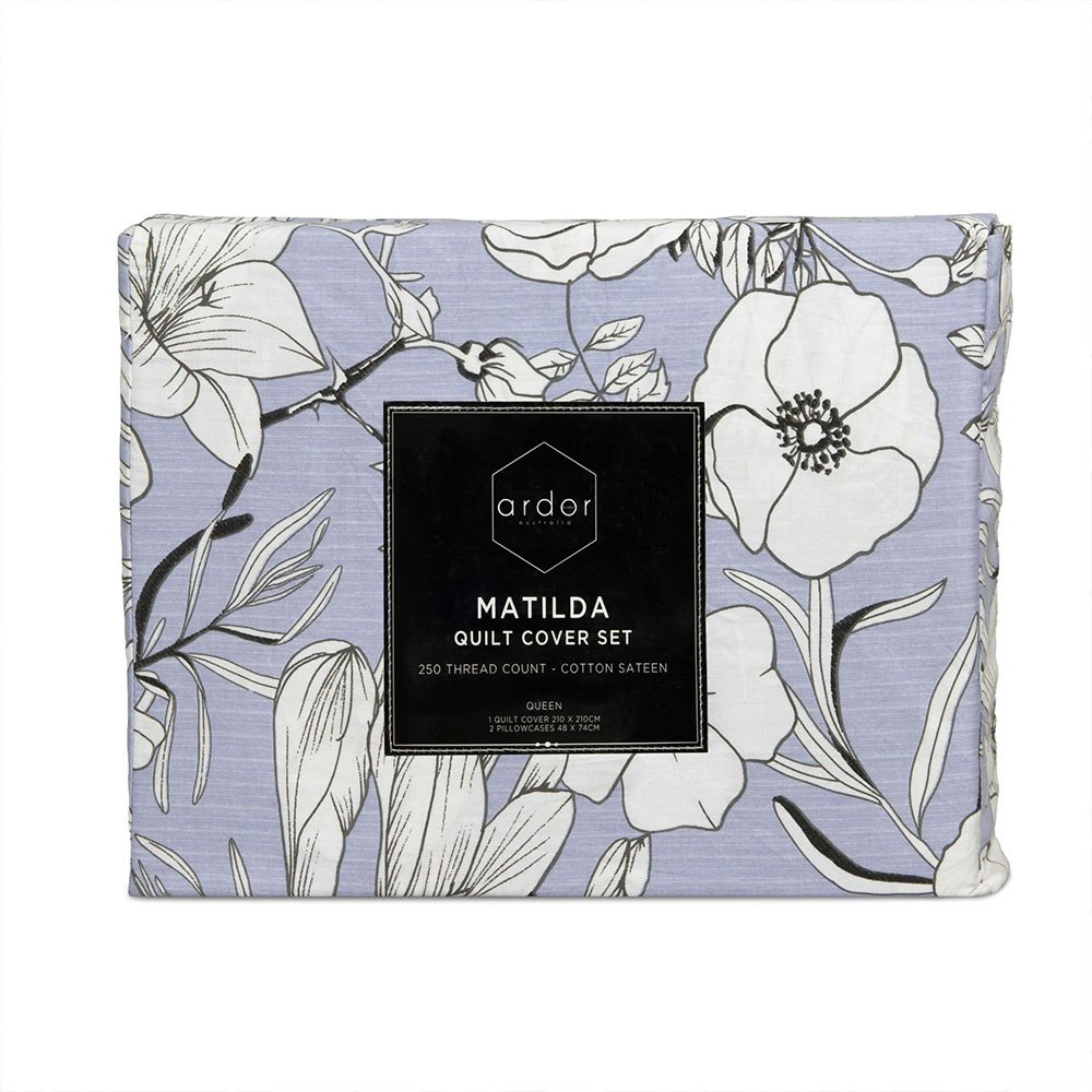 Ardor Home Matilda Cotton Quilt Cover Set Packaging