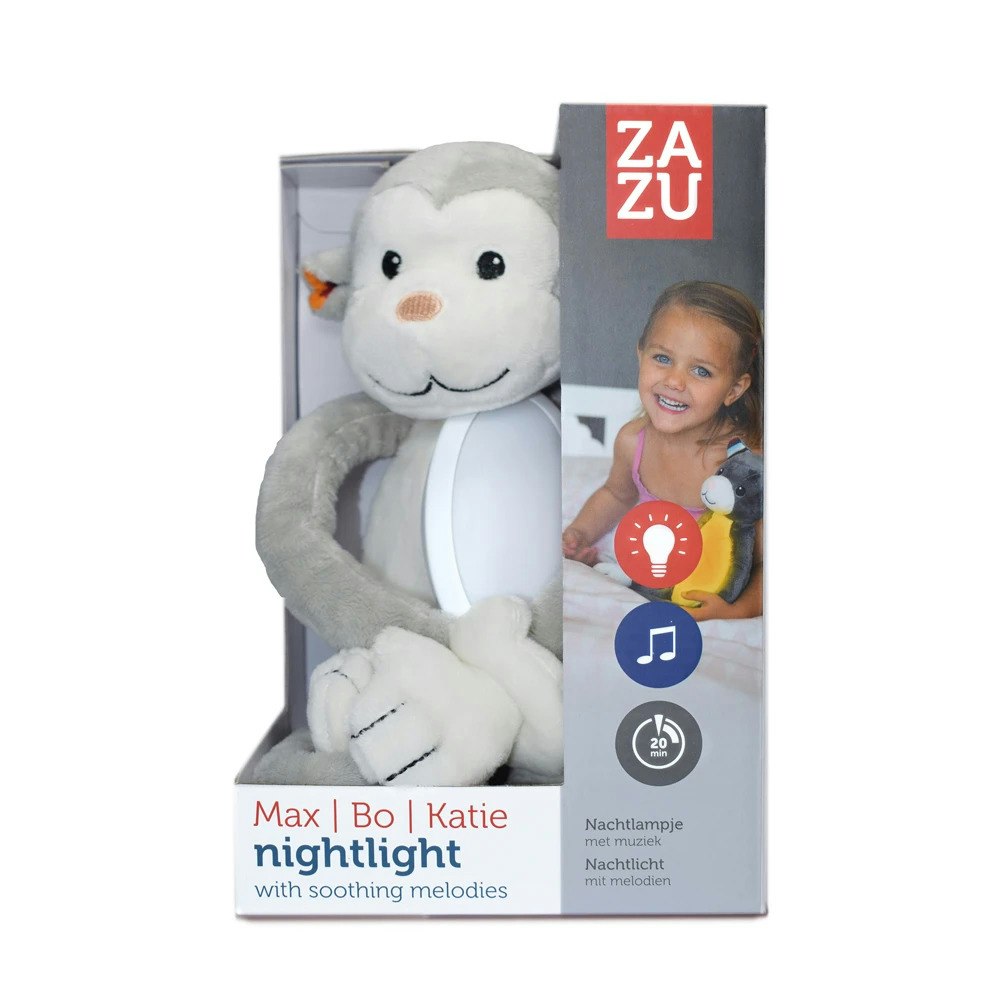 ZAZU Max Soft Toy Nightlight with Melodies box