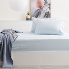 Park Avenue 500 Thread Count Bamboo Cotton Combo Set Mid Blue