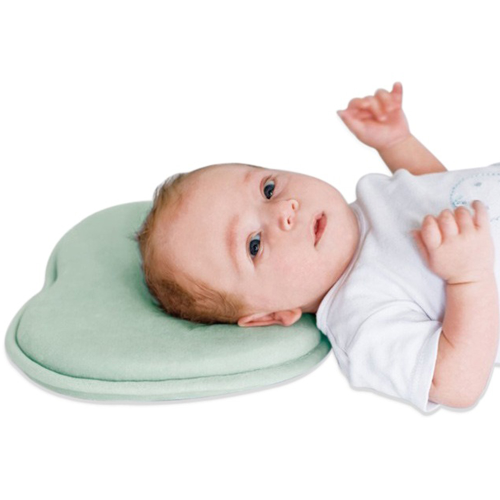 Mije Baby Head Rest Flat Head Pillow Green