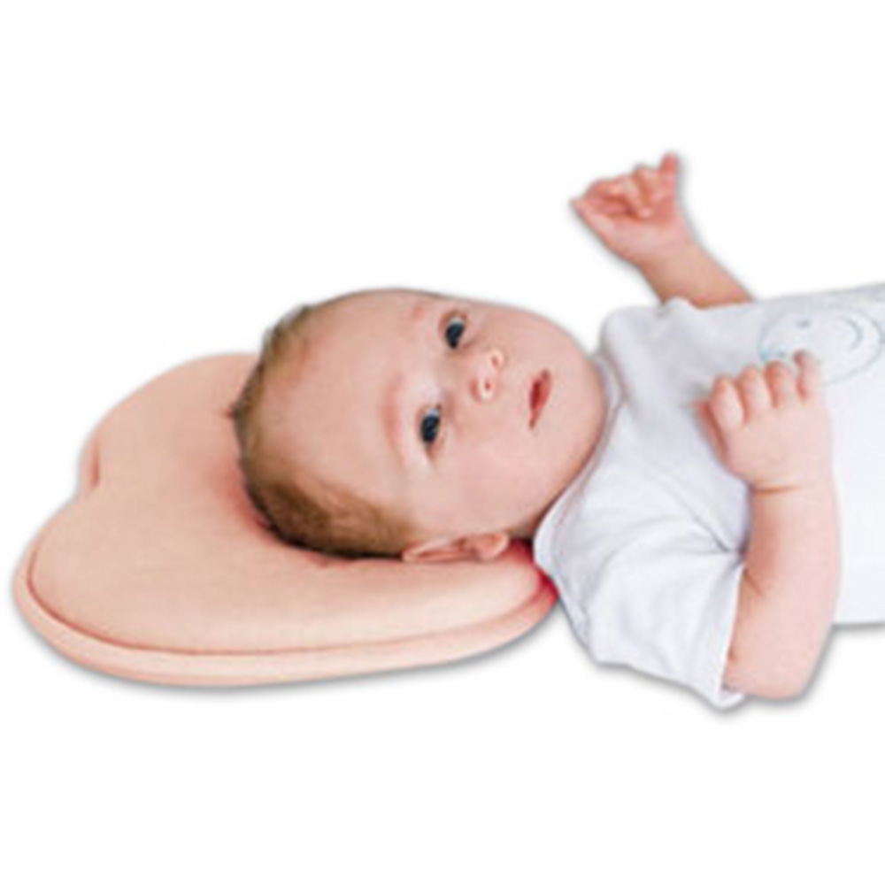 Mije Baby Head Rest Flat Head Pillow Peach