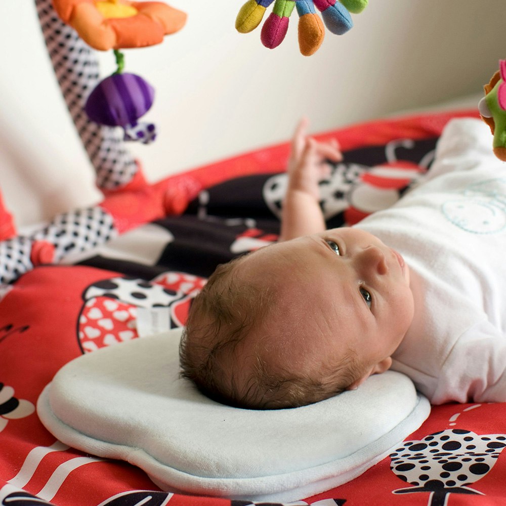 Mije Baby Head Rest Flat Head Pillow Green