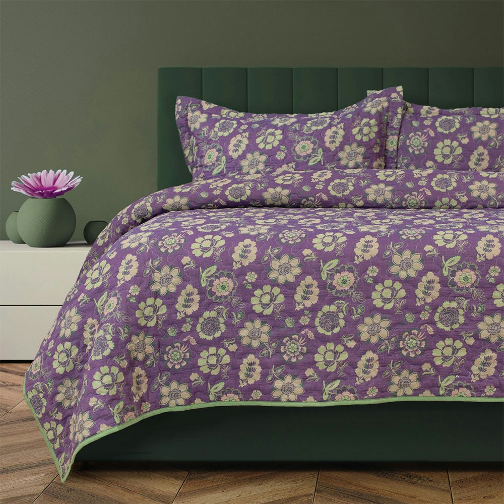 Algodon Mila Double Layered Jacquard Cotton Coverlet Set 2