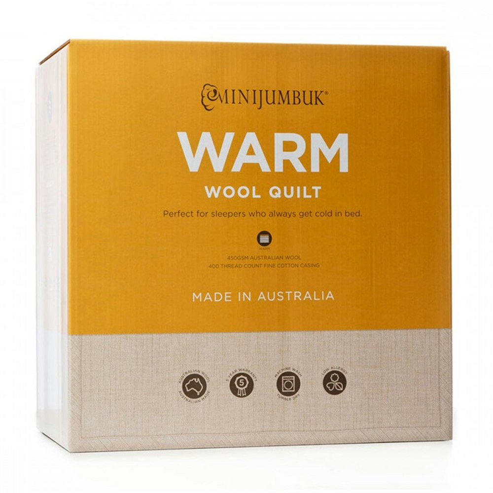 MiniJumbuk Warm Australian Wool Quilt 