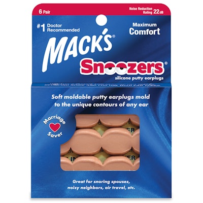 Mack's Moldable Snoozers Silicone Ear Plugs