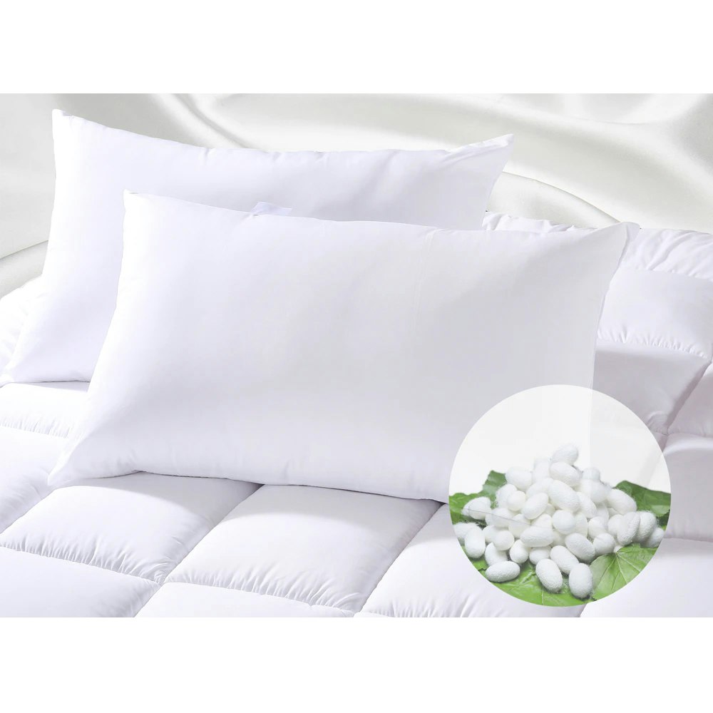 Ramesses Sumptuous Mulberry Silk Pillows Twin Pack