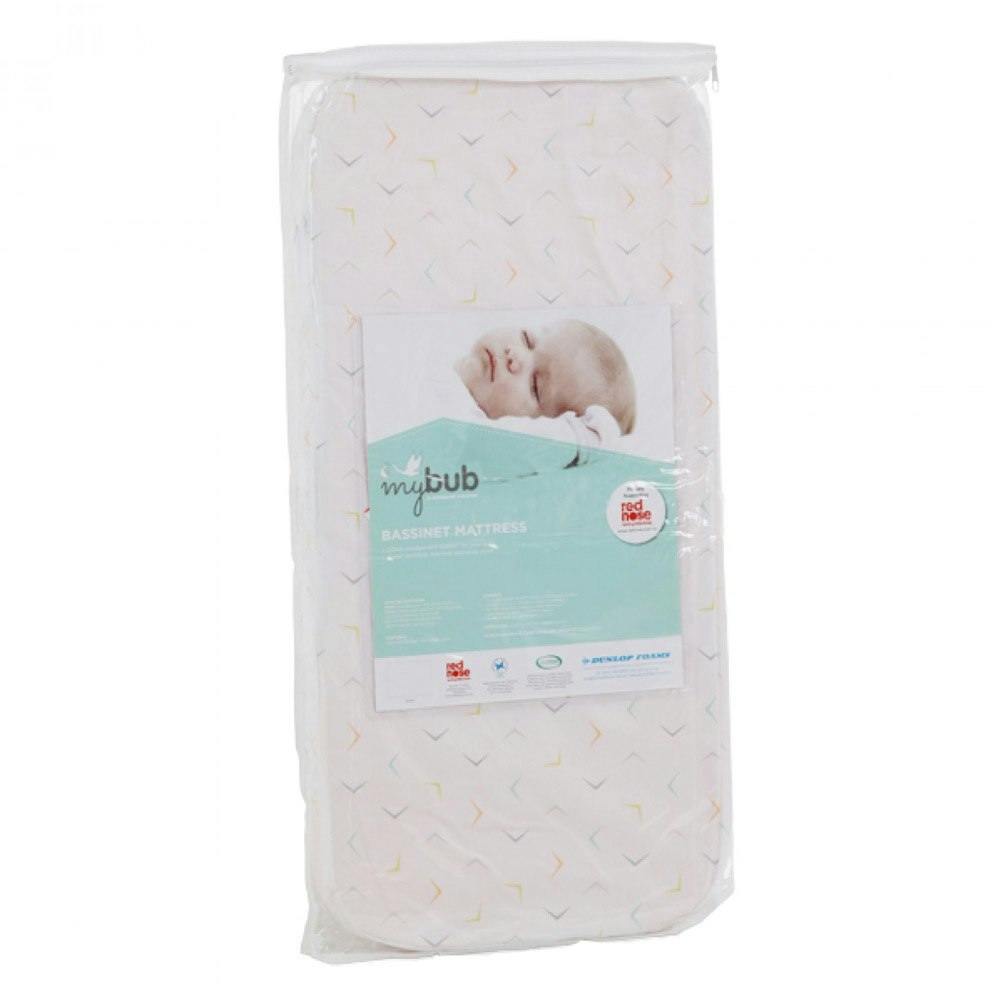 Dunlop Foam MyBub Baby Bassinet Mattress Packaging