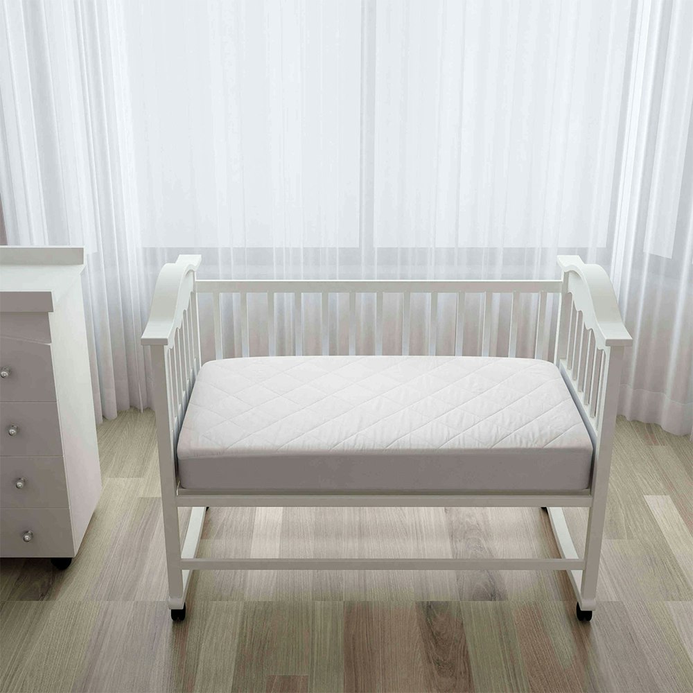 Natural Home Bamboo Cot Quilted Mattress Protector 5
