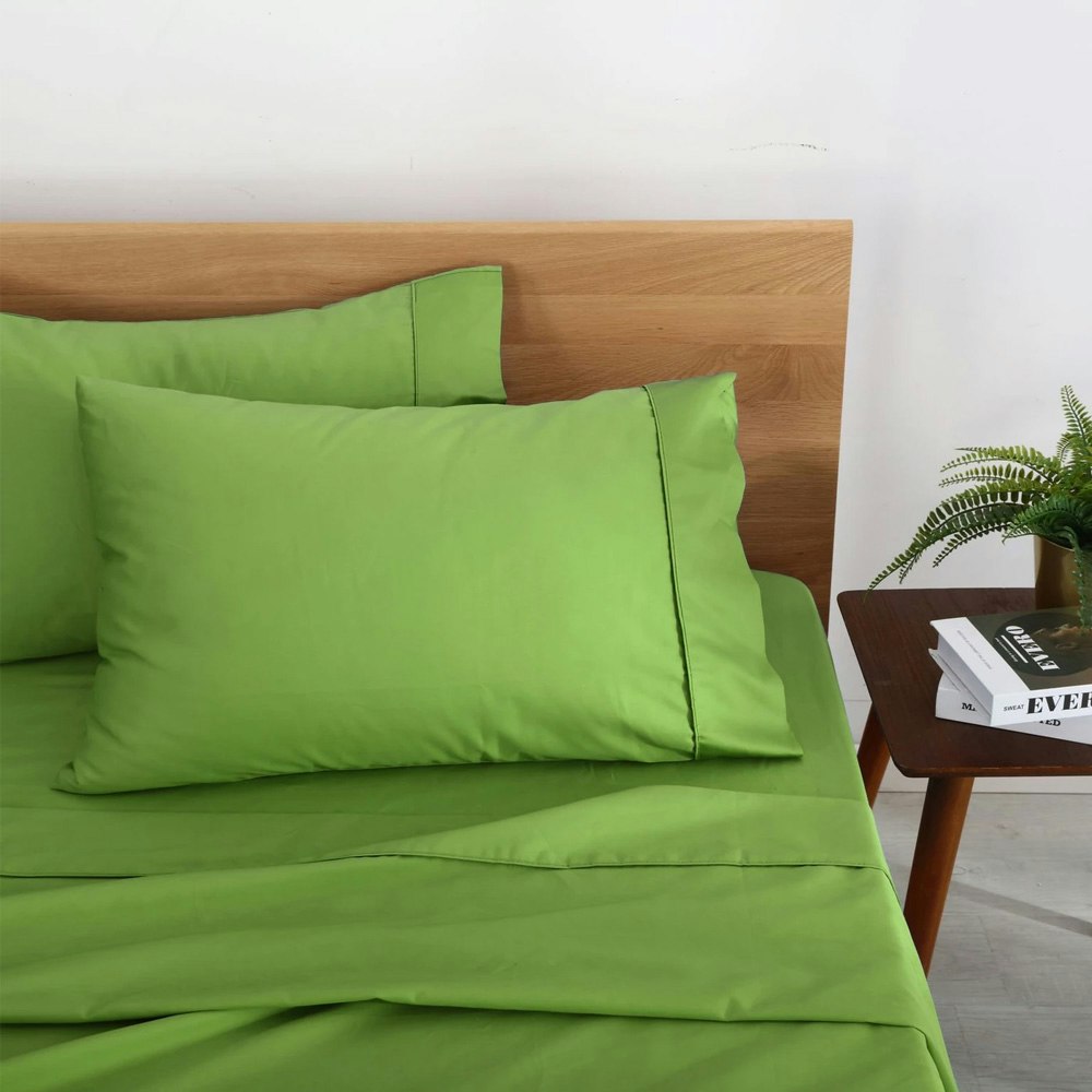 Natural Home Organic Cotton Sheet Set Green