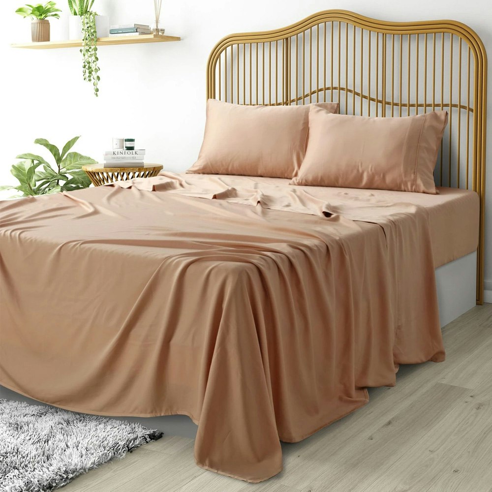 Natural Home Luxurious Tencel Sheet Set Hazelnut