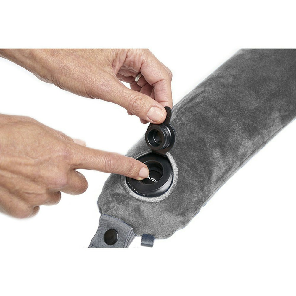 Travelrest Travelrest All In One Ultimate Travel Pillow Getting Rolled UpAll In One Ultimate Travel Pillow How to Deflate Grey