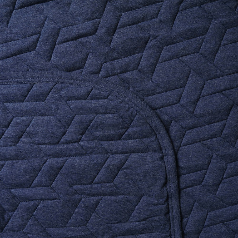 Dreamaker Cotton Jersey Quilted Blanket Navy