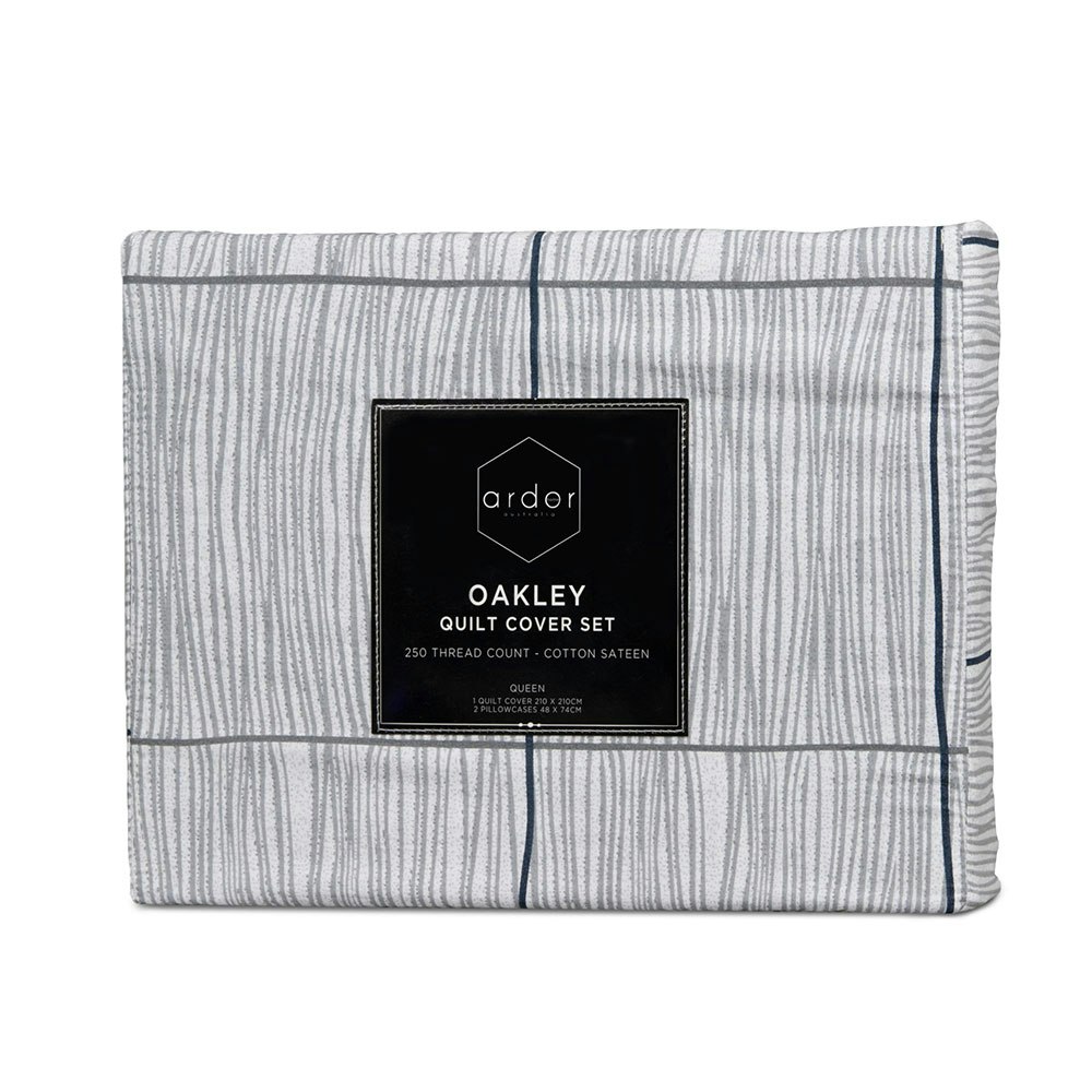 Ardor Home Oakley Cotton Quilt Cover Set Packaging