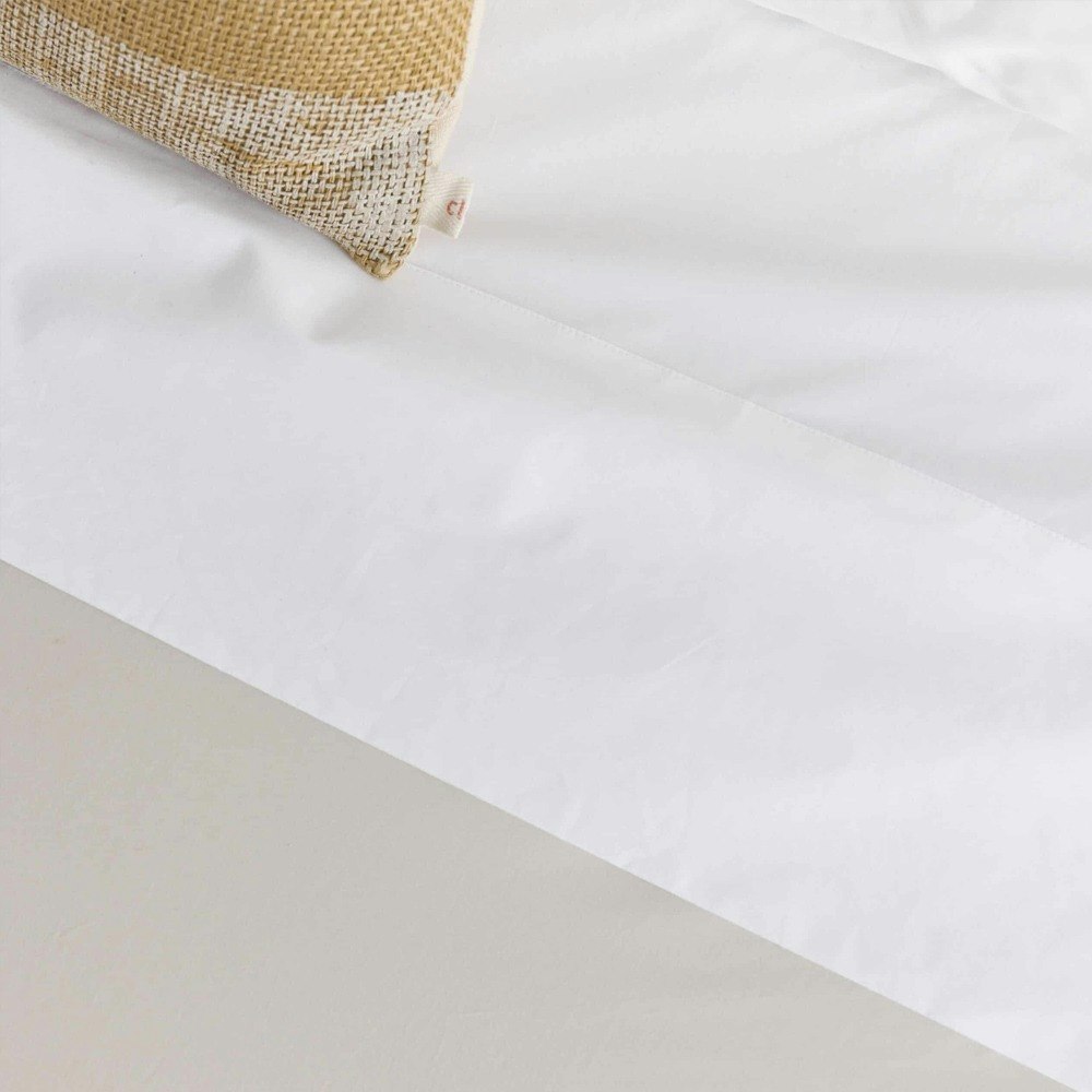 EcoLinen Organic Cotton Sheet Set White