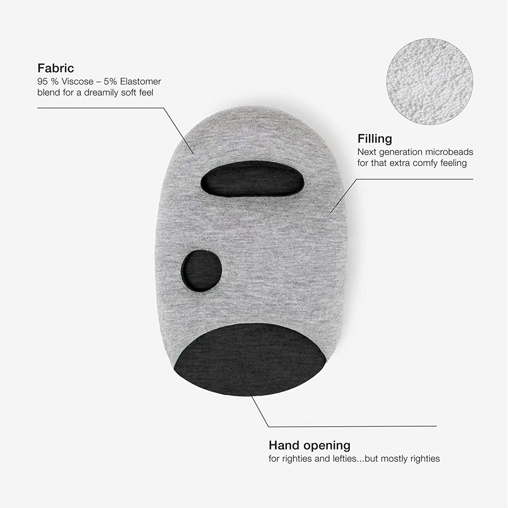 OstrichPillow Mini Travel Pillow Features