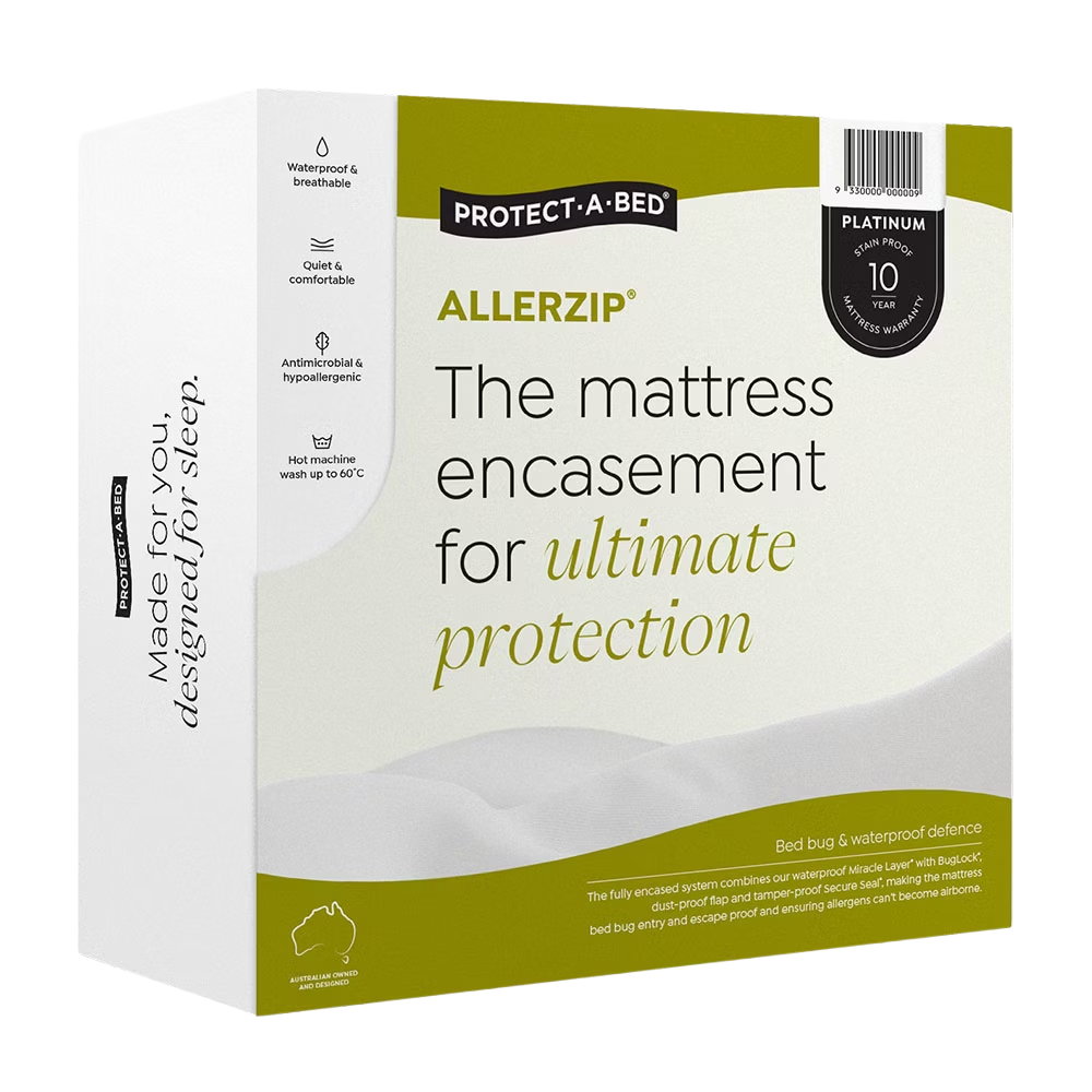 Protect-A-Bed Allerzip Smooth Anti-Allergy Fully Encased Waterproof Mattress Protector Thumbnail