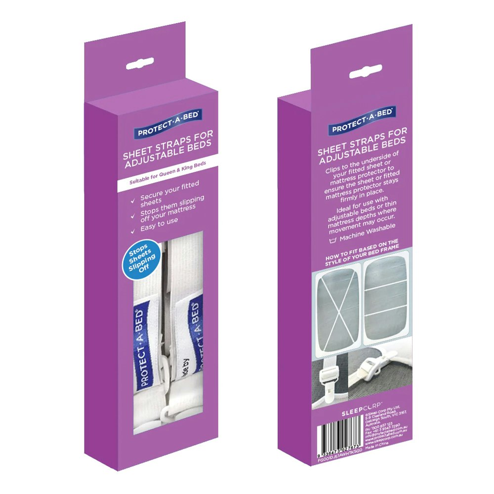 Protect-A-Bed Sheet Straps for Adjustable Beds