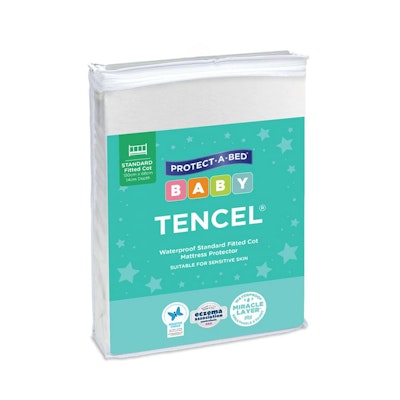 Protect A Bed Tencel Fitted Cot Mattress Protector