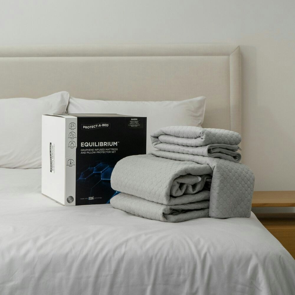 Protect-A-Bed Equilibrium Graphene Infused Pillow and Mattress Protector Set 5