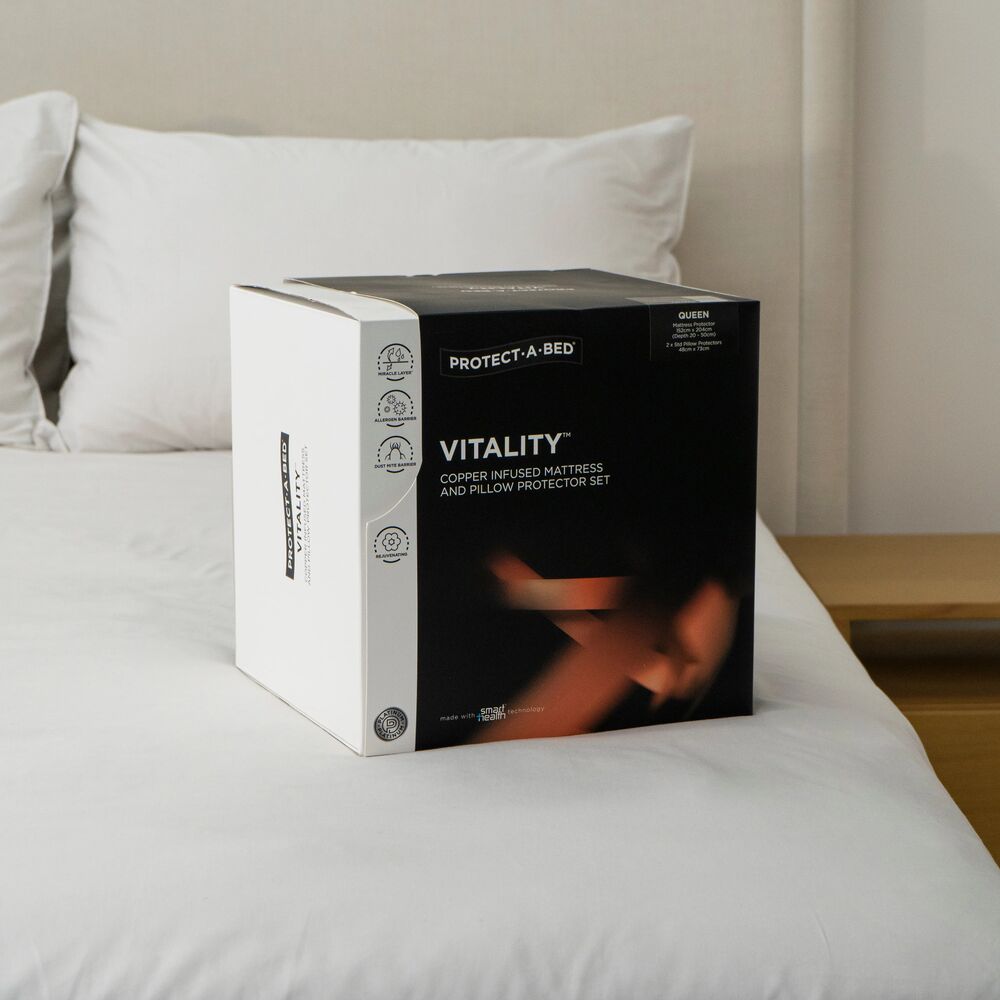 Protect A Bed Vitality Copper Infused Pillow and Mattress Protector Set
