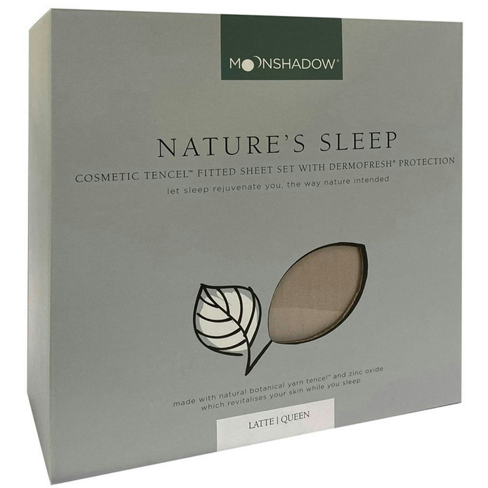 Moonshadow Nature's Sleep Tencel Fitted Sheet Set Packaging