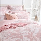 Renee Taylor Palm Tree Jacquard Quilt Cover Set Clay 2