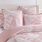 Renee Taylor Palm Tree Jacquard Quilt Cover Set Clay 3