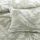 Renee Taylor Palm Tree Jacquard Quilt Cover Set Sage Green 5