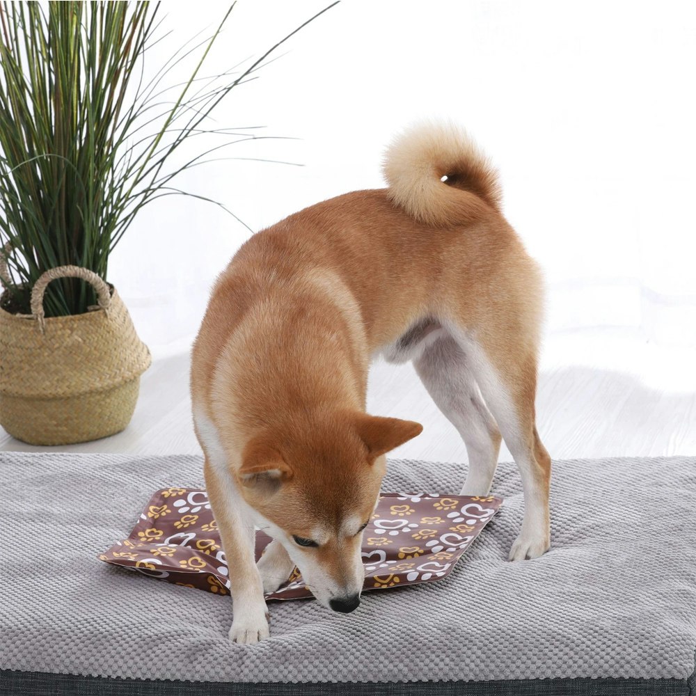 Charlie's Pet Pawtton Print Cooling Rectangular Mat