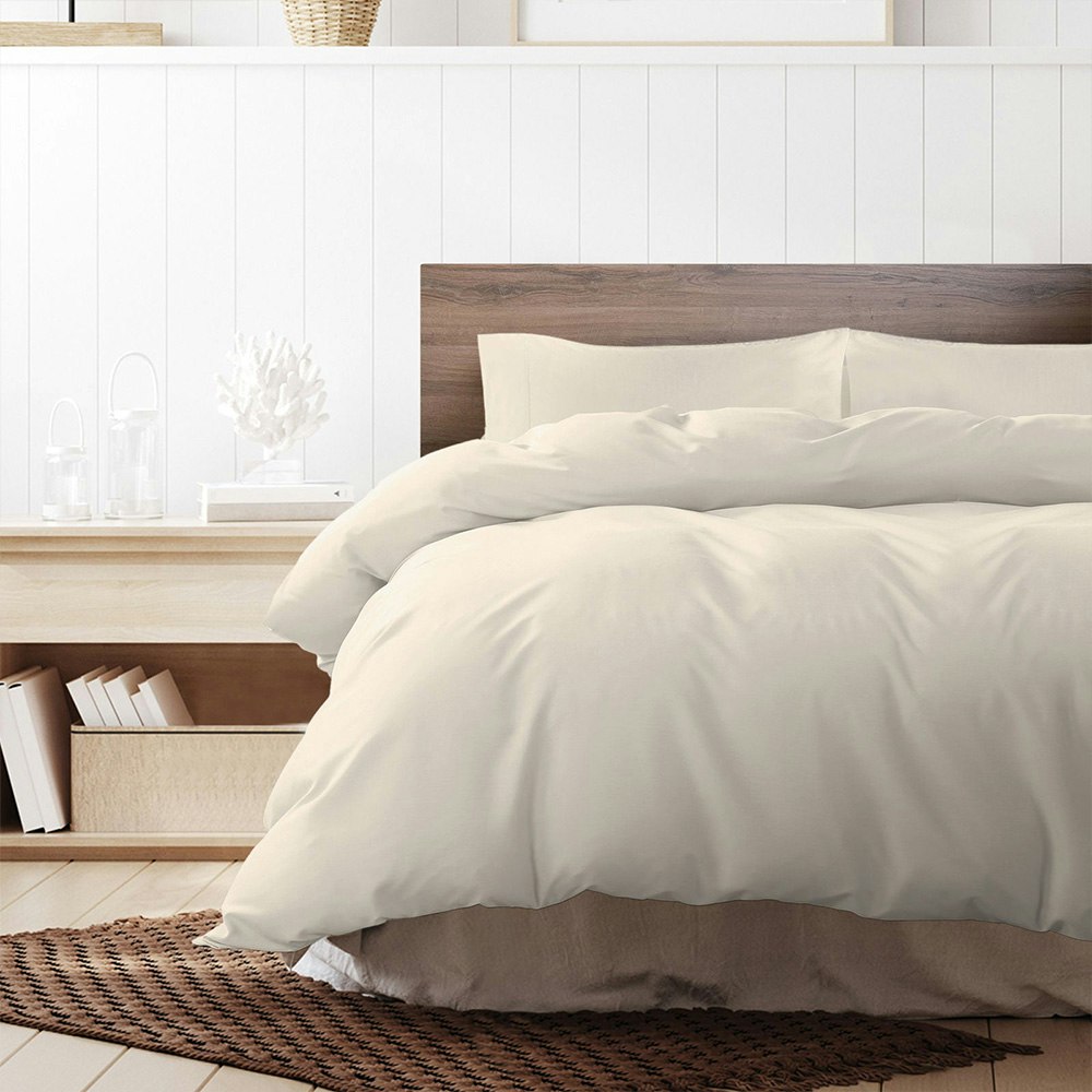 Royal Comfort 1000 Thread Count Cotton Blend Quilt Cover Set Pebble