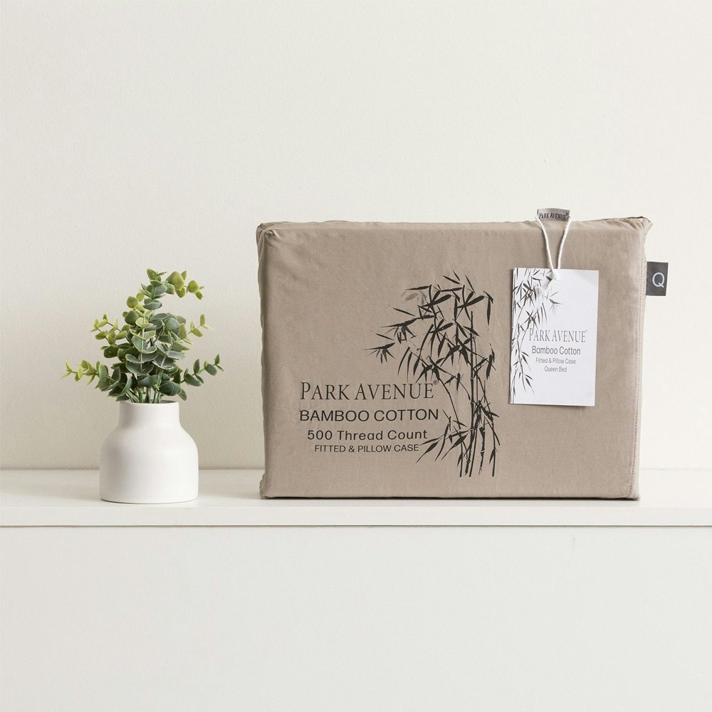 Park Avenue 500 Thread Count Bamboo Cotton Combo Set Pewter