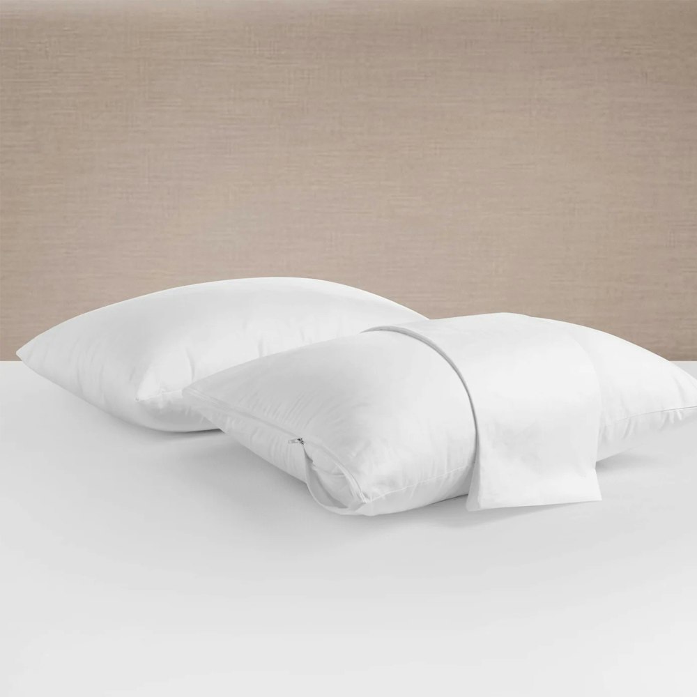 Dreamaker 100% Cotton Standard Twin Pack Pillow Protector