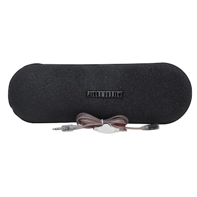 Pillowsonic Stereo Pillow Speaker with Volume Control front with cable