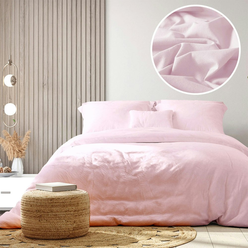 Royal Comfort 100% Jersey Cotton Quilt Cover Set Pink