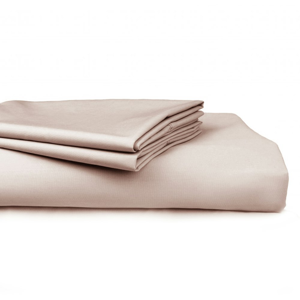 Algodon 300 Thread Count Percale Cotton Combo Sheet Set pink