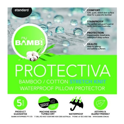 Bambi Protectiva Waterproof Stretch Knit Pillow Protector