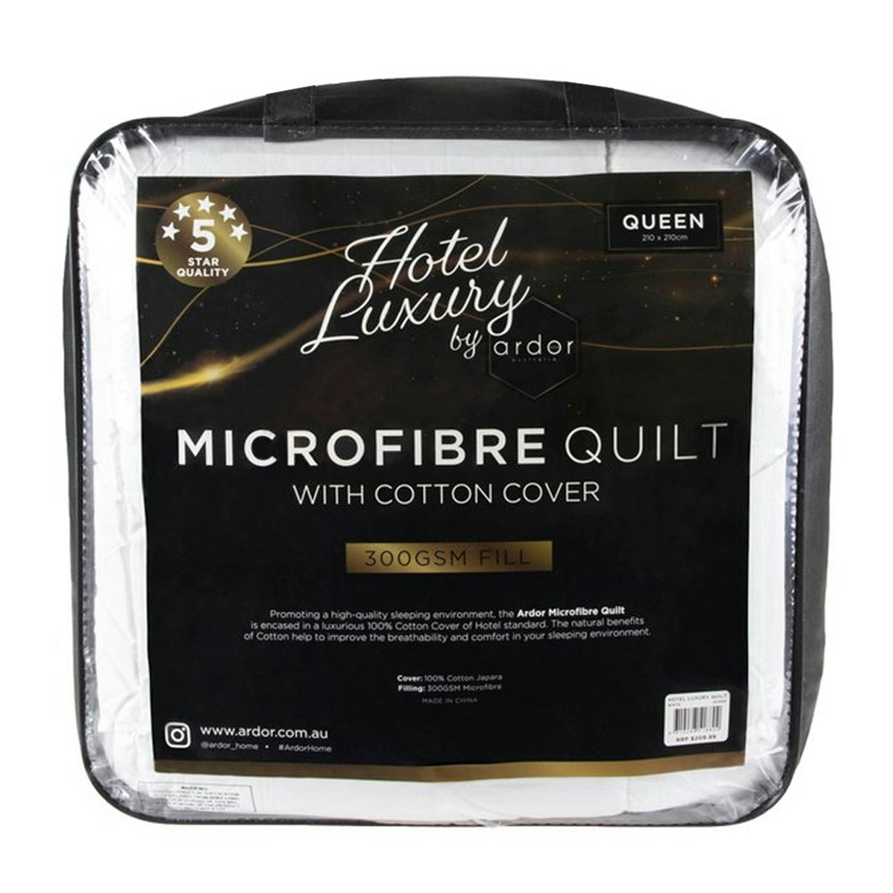 Ardor Home Hotel Luxury Microfibre Quilt 300gsm Packaging