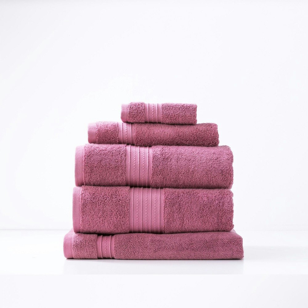 Renee Taylor Brentwood Low Twist Cotton Bath Towels Rosebud