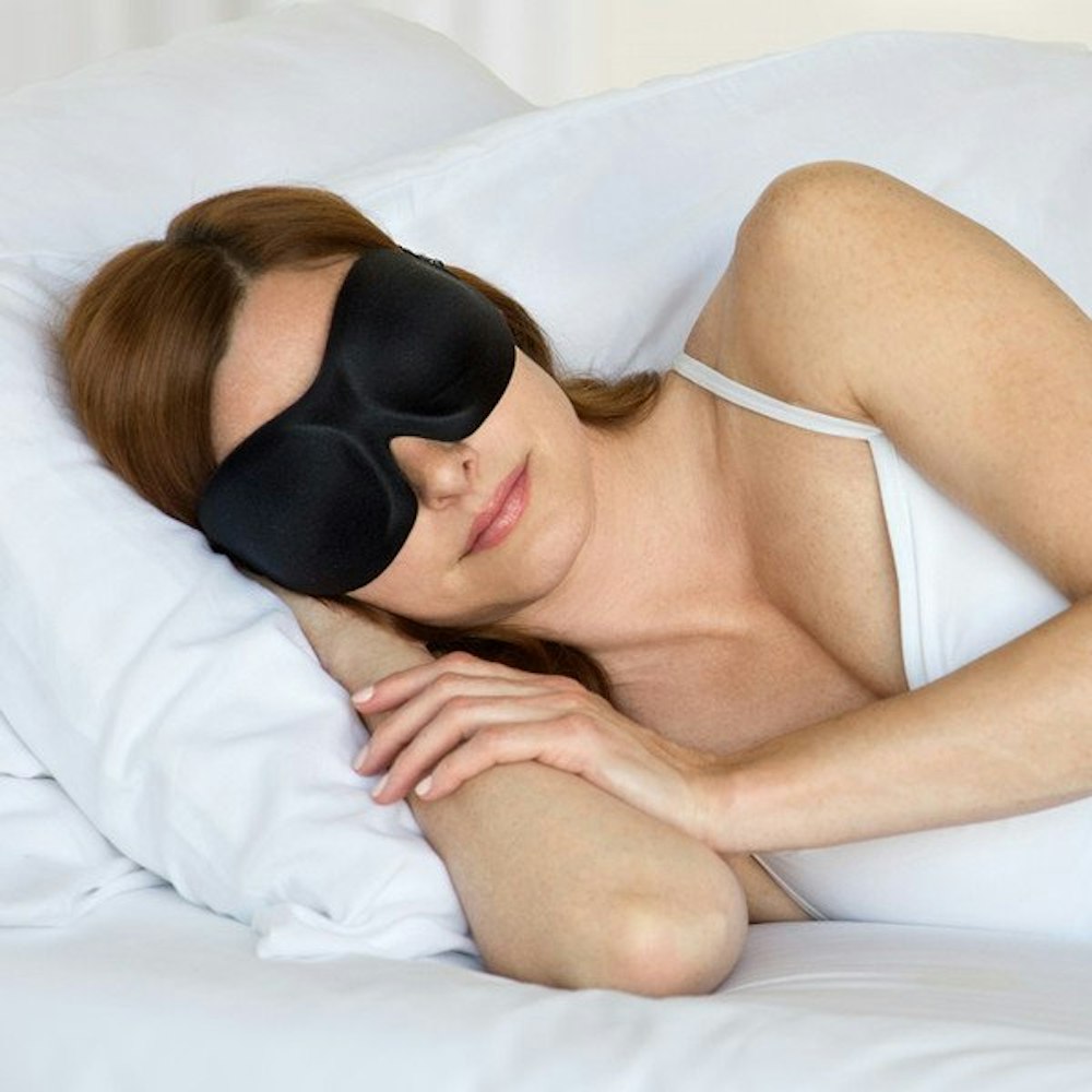 40 Blinks Black Sleep Mask bed
