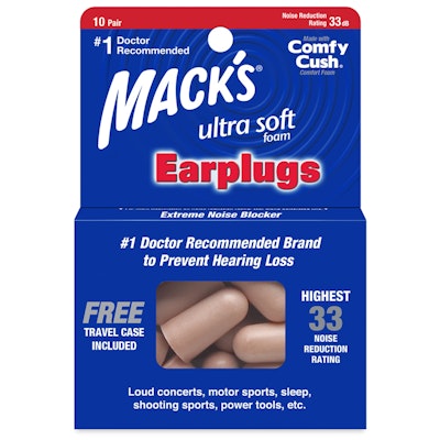 Mack's Safe Sound Ultra Soft Foam Ear Plugs 10 Pairs
