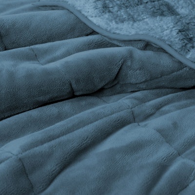 Ardor Home Sherpa Weighted Blanket Denim