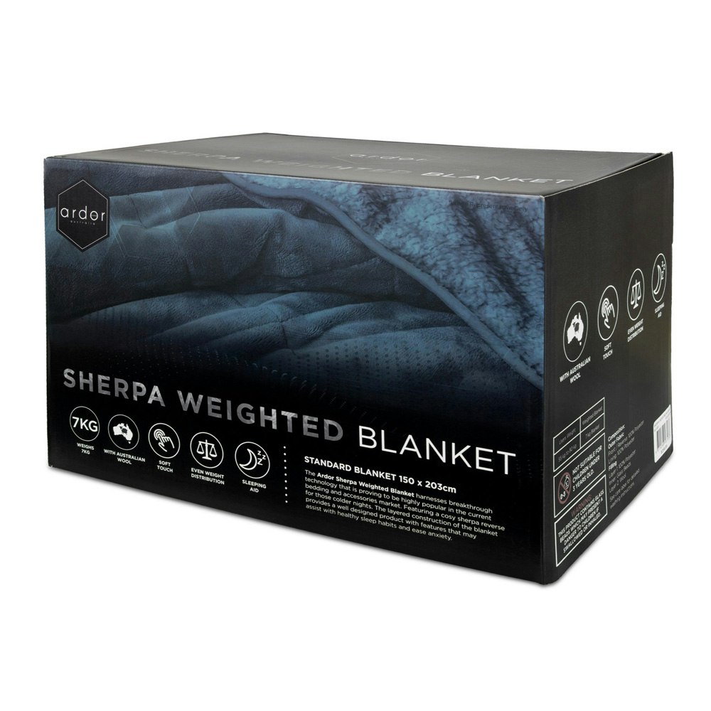 Ardor Home Sherpa Weighted Blanket Packaging