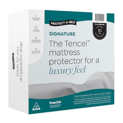 Protect-A-Bed Tencel Signature Jaquard Fitted Waterproof Mattress Protector