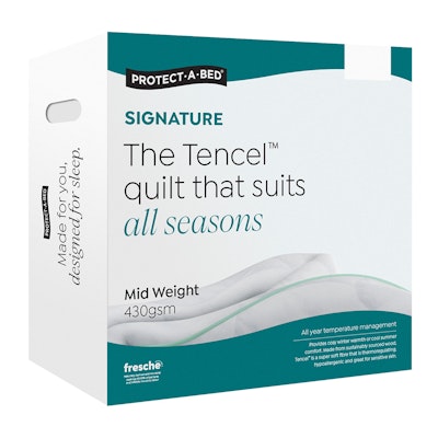 Protect-A-Bed Signature Tencel Summer Weight Quilt 430gsm Packaging