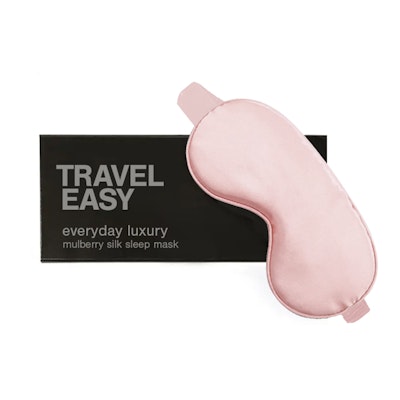 Travel Easy Luxurious Mulberry Silk Dirty Pink Sleep Mask 