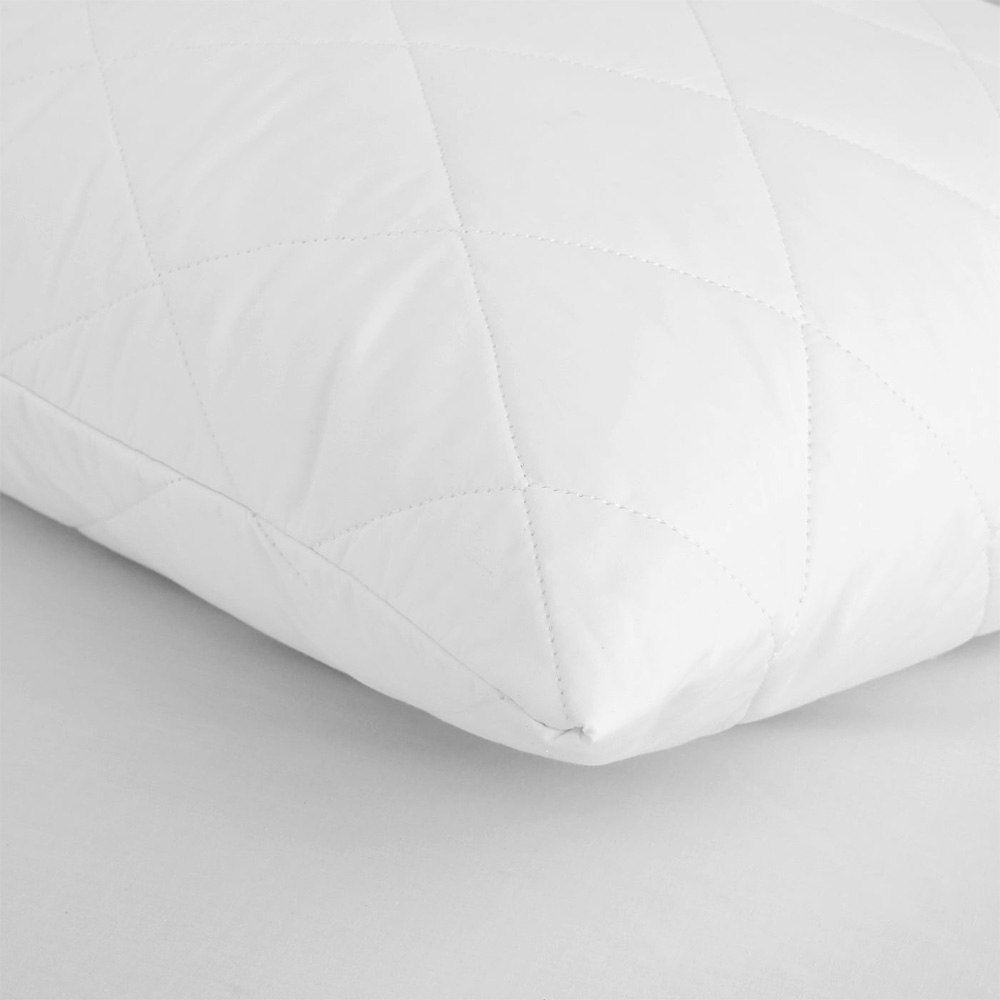 Sleepcare All Cotton Quilted Pillow Protector Twin Pack