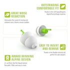 Alpine SleepSoft Earplugs Features